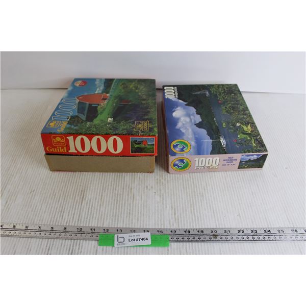 (2) 1000-Pc Puzzles - As Is