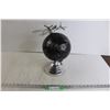 Image 1 : Black and Shiny Grey Globe with Airplane Decoration