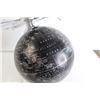 Image 2 : Black and Shiny Grey Globe with Airplane Decoration