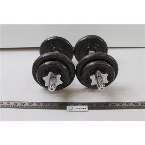 Pair of Barbells w/ 5Lb and 2.5lb Weights