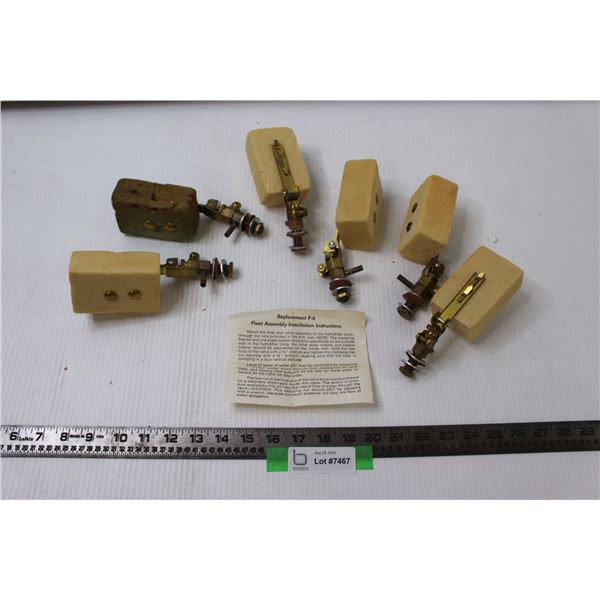 (6) Replacement P-6 Float Assembly Pieces