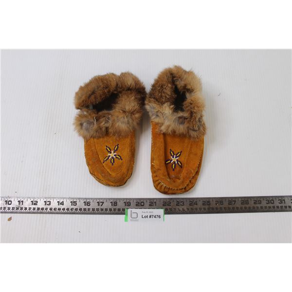 Pair of Moccasin Shoes- Size Unknown