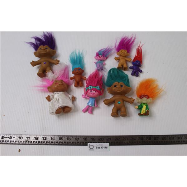 (9) Troll Dolls