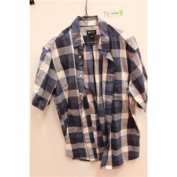 * Hagger Clothing Co. Plaid Blue Button-up Shirt Size Medium