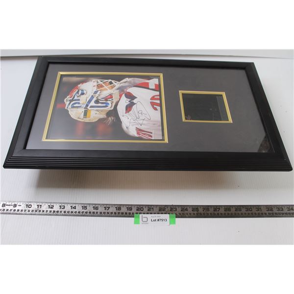 Autographed Washington Capitols Braden Holtby Framed Photo + Puck 14inx25in