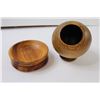 Image 3 : Assortment of Wooden Pieces and Glass Bird Cup