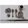 Image 1 : Assorted Pewter Items with (2) Picture Frames