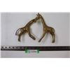 Image 1 : (2) Decorative Brass Giraffe