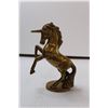 Image 2 : (2) Decorative Brass Ornaments- Unicorn and Ship