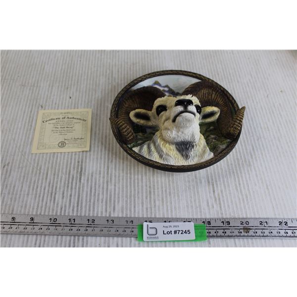 3D  The Dall Sheep  Decorative Plate