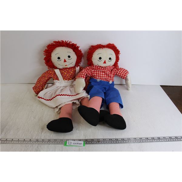 Raggedy Anne and Raggedy Andy Dolls