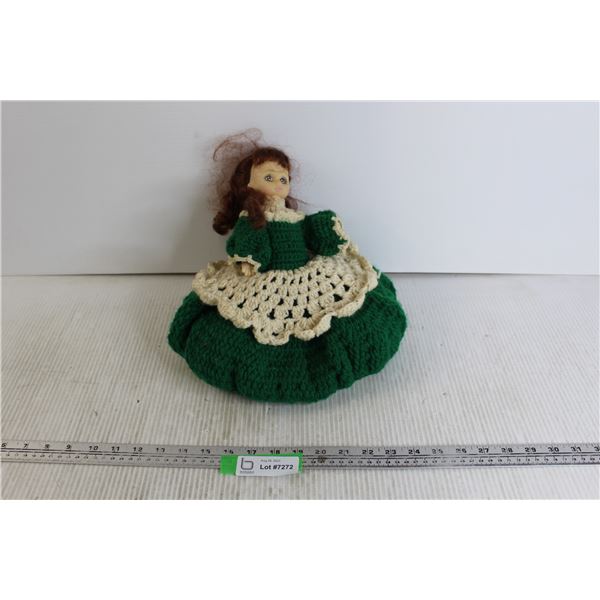 Doll with Crochet Dress