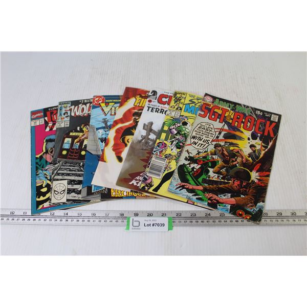 (7) Comic Books (15 Cent) - DC Marvel