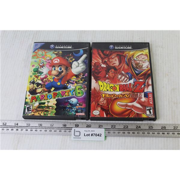 (2) Nintendo Game Cube Games - Mario Party 6 and Dragonball Z