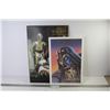 Image 1 : Star Wars Picture Printed on Wood - 1976 Final Painted Art Work of Star Wars Cover
