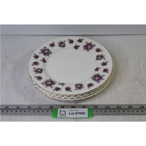 (4) Royal Albert - Sweet Violets - Plates