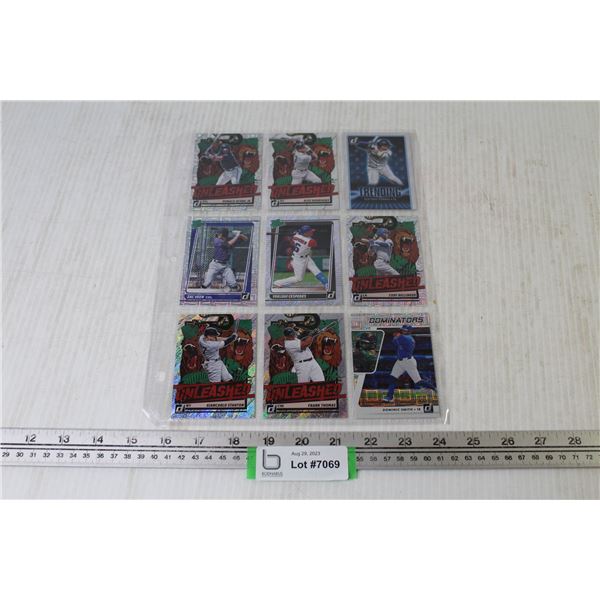 (9) Assorted Baseball Insert Cards