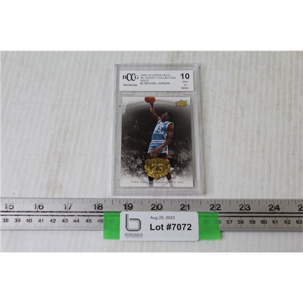 Michael Jordan College Card (Graded 10)