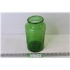 Image 1 : Blown Green Glass Vase/Jar