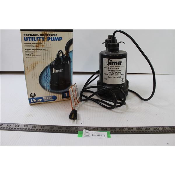 Simer Portable and Submersible Utility Pump