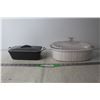 Image 1 : (2) Casserole Dishes with Lids
