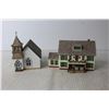 Image 2 : (2) Sarah Plain and Tall Collection Miniature House and Church