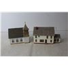 Image 4 : (2) Sarah Plain and Tall Collection Miniature House and Church