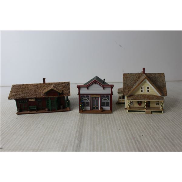 (3) Sarah Plain and Tall Miniature Buildings