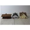 Image 4 : (3) Sarah Plain and Tall Miniature Buildings
