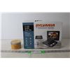 Image 1 : 7" Portable DVD Player and Candle