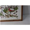 Image 2 : Framed Embroidery Art of a Christmas Town - 19 1/2" x 25 1/2"