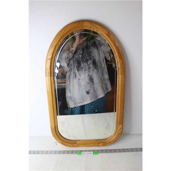 Wooden Wall Mirror - 17  x 29 1/2 