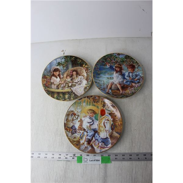 (3) Reco Sandra Kuck Decorative Plates