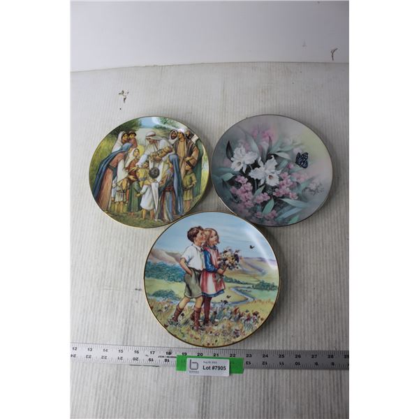 (3) Decorative Plates - Bradford, Knowles