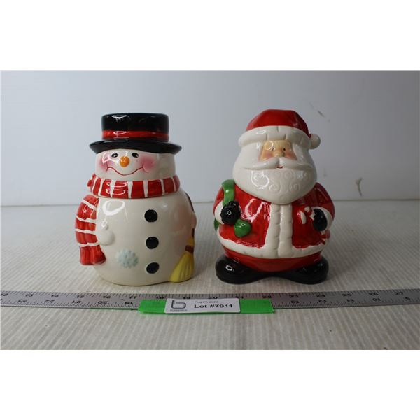 (2) Christmas Cookie Jars