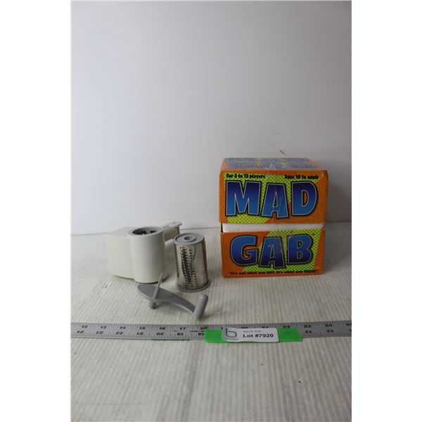 Mad Gab Game and Deluxe Cheese Grater