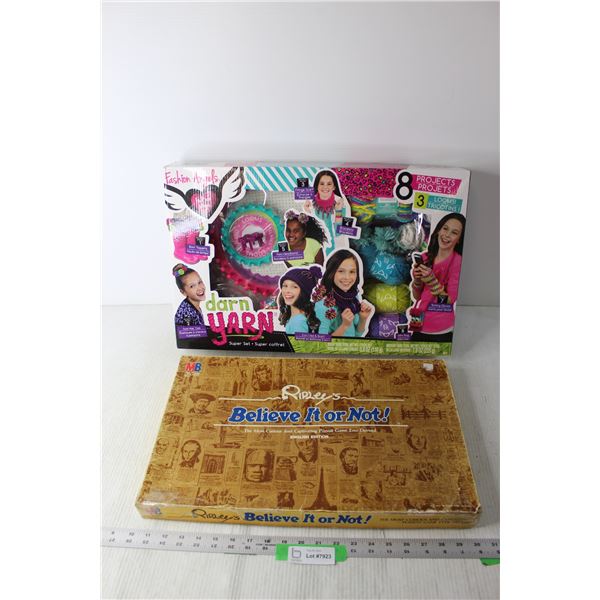 Darn Yarn Kids Craft Set and Ripley's Board Game