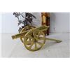 Image 2 : (3) Décor Items -- Cannon, Candle Holder, Misc.