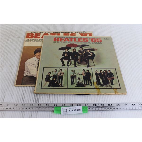 (2) The Beatles Vinyl Records