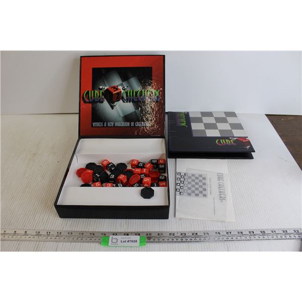 Cube Checkers Board Game