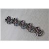 Image 3 : Marboux Boucher Coral - Blue & Purple 6 1/2" Lucite Bracelet