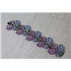 Image 4 : Marboux Boucher Coral - Blue & Purple 6 1/2" Lucite Bracelet