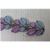 Image 5 : Marboux Boucher Coral - Blue & Purple 6 1/2" Lucite Bracelet