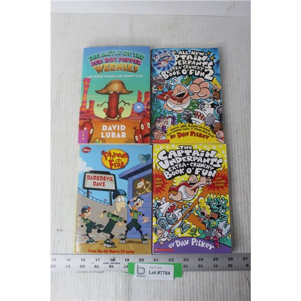 (4) Kids Books-- Captain Underpants