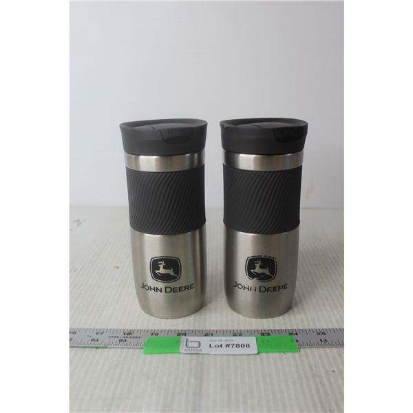 (2) Contigo John Deere Travel Mugs