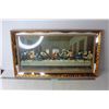 Image 1 : Last Supper Artwork in Mirror Frame - 18" x 32"