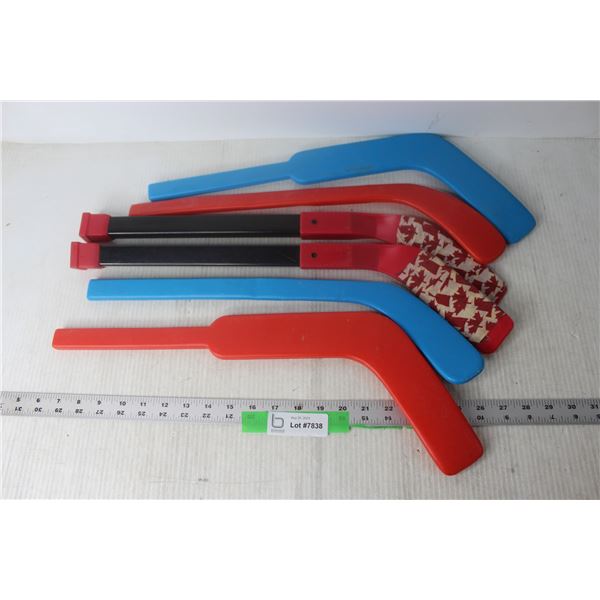 (6) Mini Hockey Sticks