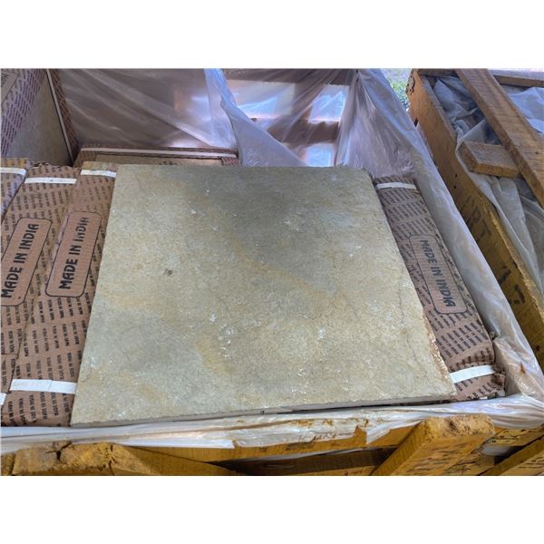 PALLET CRATE OF 120 PCS 16 X 16 FRENCH VANILLA NATURAL STONE