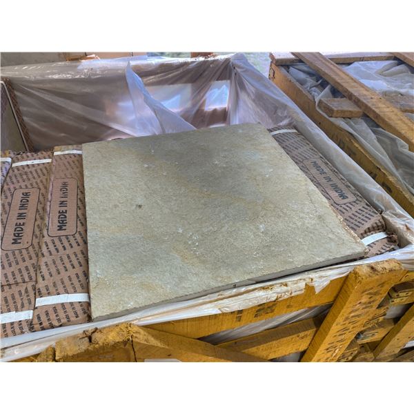 PALLET CRATE OF 120 PCS 16 X 16 FRENCH VANILLA NATURAL STONE