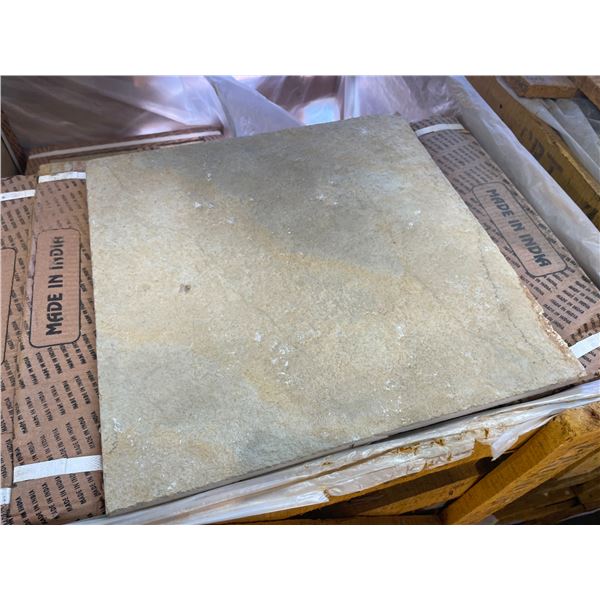 PALLET CRATE OF 120 PCS 16 X 16 FRENCH VANILLA NATURAL STONE